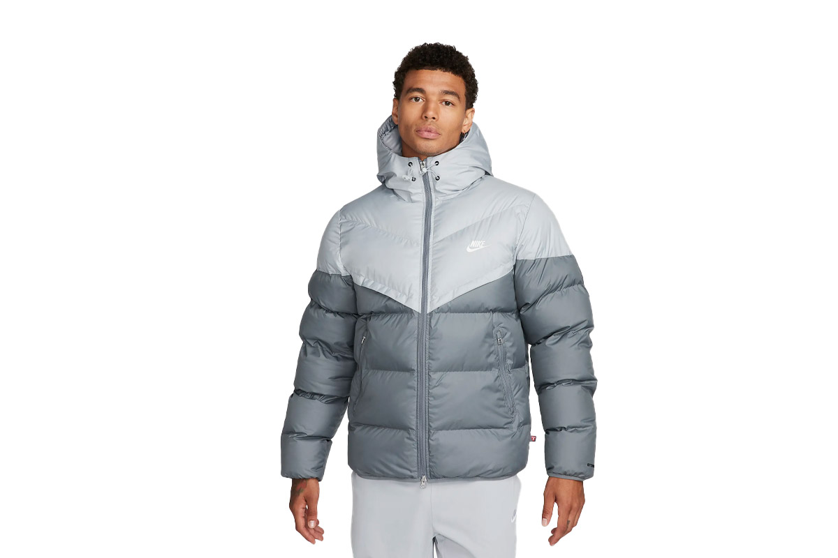 γκρι ανδρικό μπουφάν puffer Nike