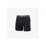 Nike Everyday Cotton Stretch Ανδρικά Boxer Εσώρουχα Μαύρα 3 Τεμάχια