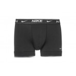 Nike Everyday Cotton Stretch Ανδρικά Boxer Εσώρουχα Μαύρα 3 Τεμάχια