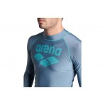 Arena Rash Vest Ανδρική Μακρυμάνικη Αντηλιακή Μπλούζα Ραφ, Άκουα