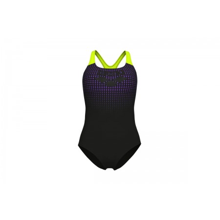 Arena Womens Foggy Dots Swimsuit Swim Pro Back 