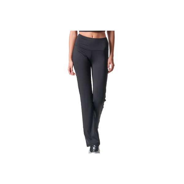 Body Action Womens High Waisted Wide Κολάν Μακρύ Γυναικείο (011426 BLACK-01)