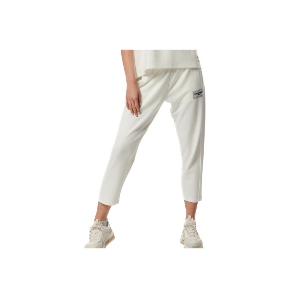 Body Action Tech Fleece Cropped Track Παντελόνι Φόρμας Γυναικείο (021433 STAR WHITE-05A)