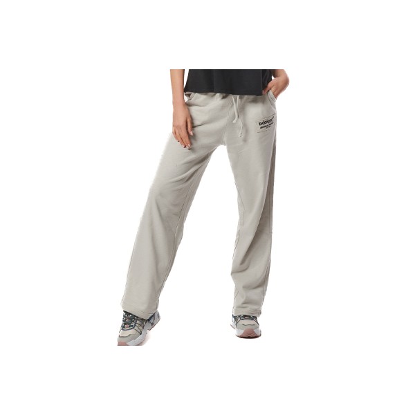 Body Action Terry Wide Leg Jazz Παντελόνι Φόρμας Γυναικείο (021435 QUIET GREY-03)