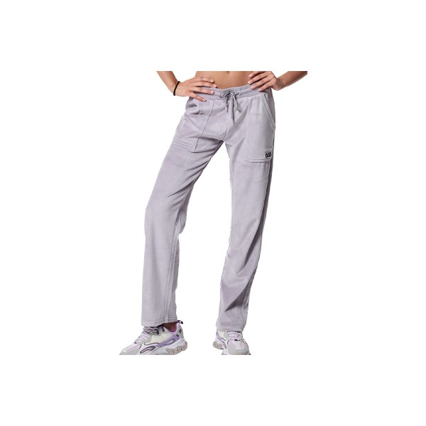 Body Action Basic Velour Παντελόνι Φόρμας Γυναικείο (021436 LILAC GREY-03)