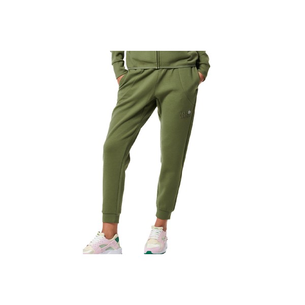 Body Action Womens Sport Sport Gym Tech Παντελόνι Φόρμας Γυναικείο (021444 KHAKI GREEN-07E)