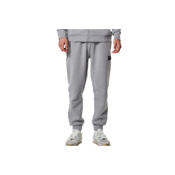 Body Action Men S Sport Gym Tech Παντελόνι Φόρμας Ανδρικό (023440 SILVER GREY-03)