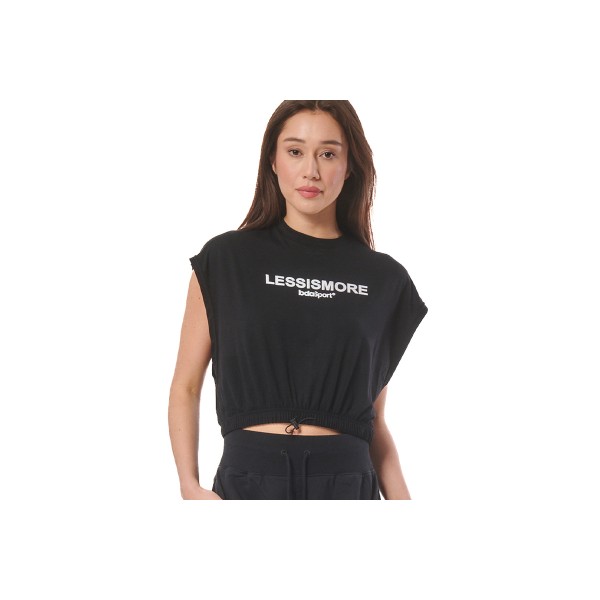 Body Action Training Crop Top Αμάνικο Γυναικείο (041415 BLACK-01)