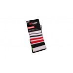 X-Code 3 Pairs Smartech Crew Κάλτσες Ψηλές (04700 WHITE-BLACK-MULTI)