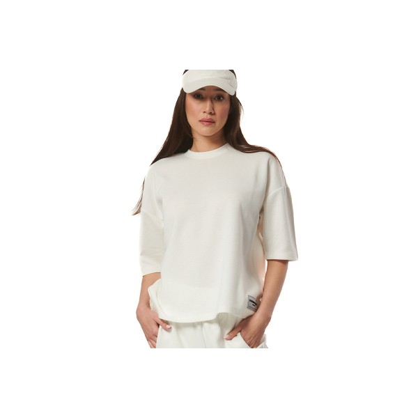 Body Action Lifestyle Oversized T-Shirt Γυναικείο (051423 STAR WHITE-05A)