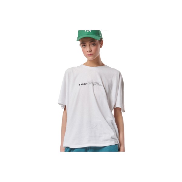 Body Action Oversized W Cuts T-Shirt Γυναικείο (051424 WHITE-02)