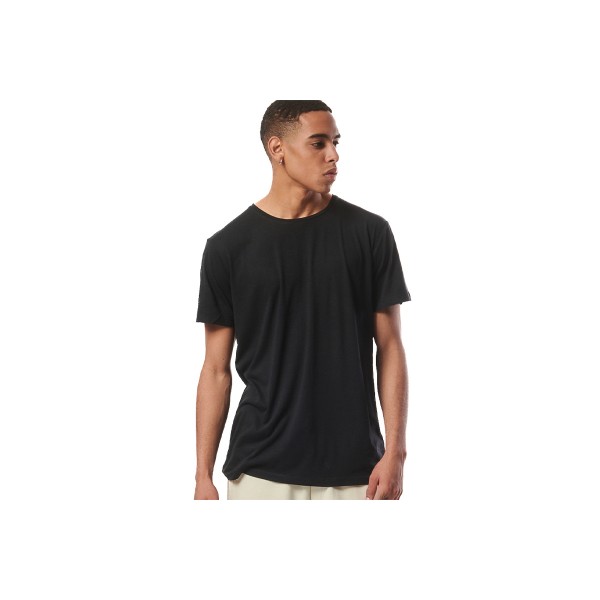 Body Action Natural Dye Short Sleeve T-Shirt Ανδρικό (053420 BLACK-01)