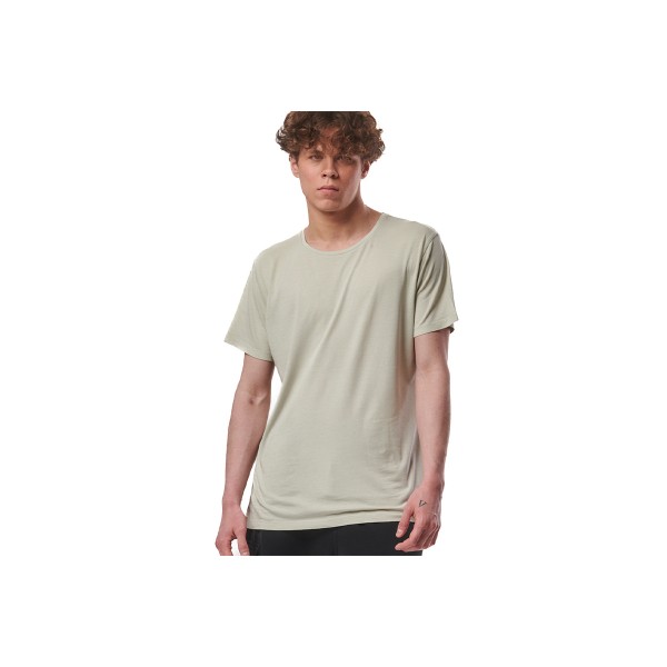 Body Action Natural Dye Short Sleeve T-Shirt Ανδρικό (053420 QUIET GREY-03)