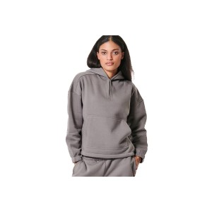 Body Action Half Zip Hoodie Γυναικείο (061432 STORM GREY-03B)