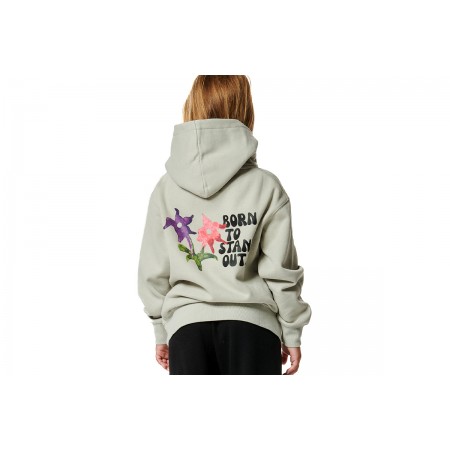 Body Action Girls Long Sleeve Hoodie (062403 MIRAGE GREY-03)