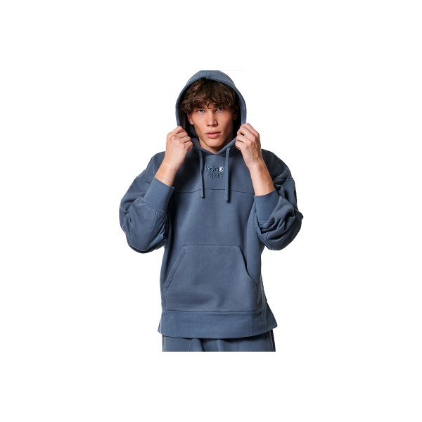 Body Action Lounge Fleece Hoodie Ανδρικό (063416 TURBULENCE GREY-03)