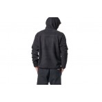 Body Action Sherpa Fleece Ανδρικό Φούτερ Με Κουκούλα Μαύρο