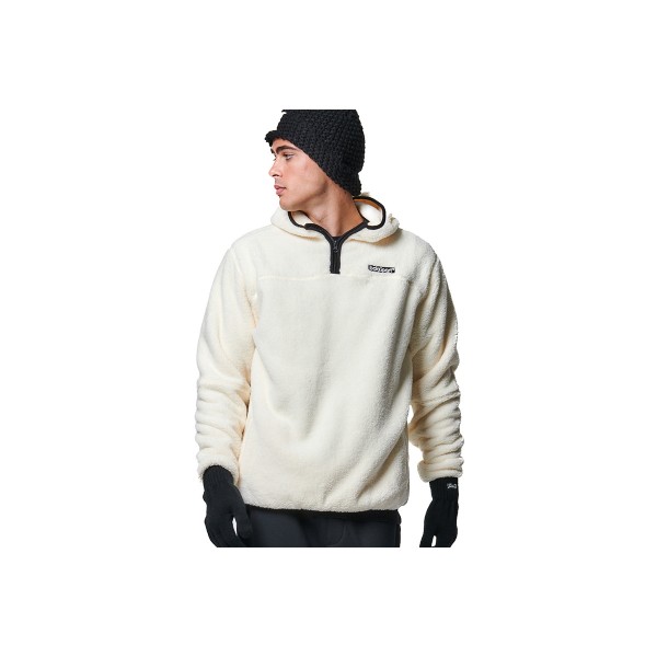 Body Action Men S Half-Zip Sherpa-Fleece Hoodie Ανδρικό (063419 COTTON ECRU-05)