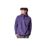 Body Action Sherpa Fleece Ανδρικό Φούτερ Με Κουκούλα Μωβ