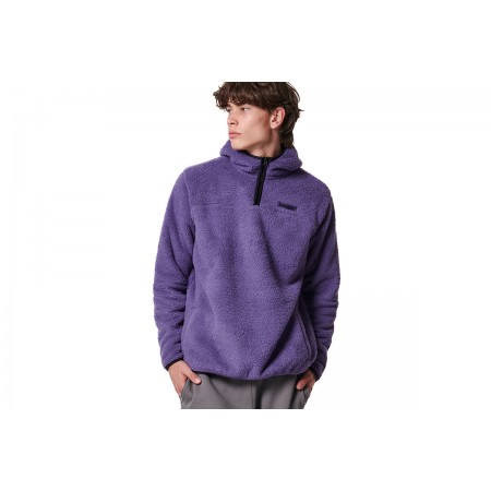 Body Action Mens Half Zip Sherpa Fleece Hoodie Ανδρικό 