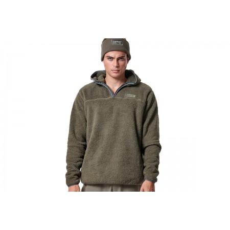 Body Action Men S Half-Zip Sherpa-Fleece Hoodie Ανδρικό 