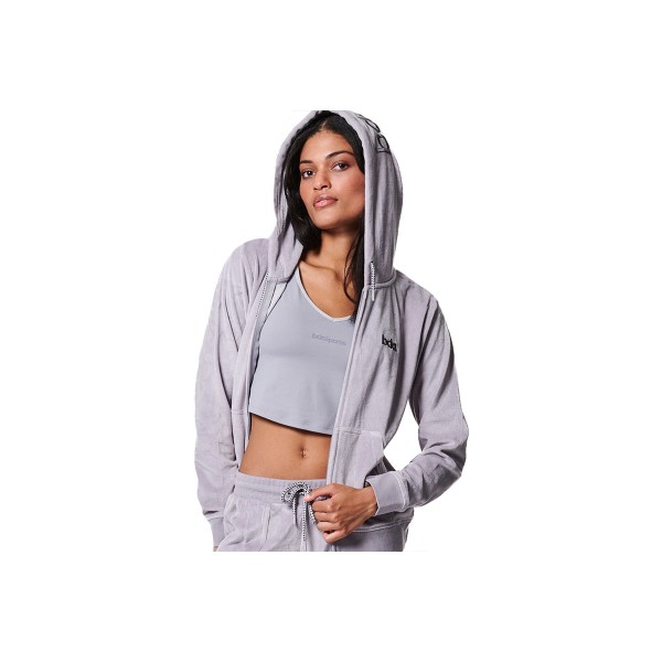 Body Action Velour Ζακέτα Βελουτέ Γυναικεία (071417 LILAC GREY-03)