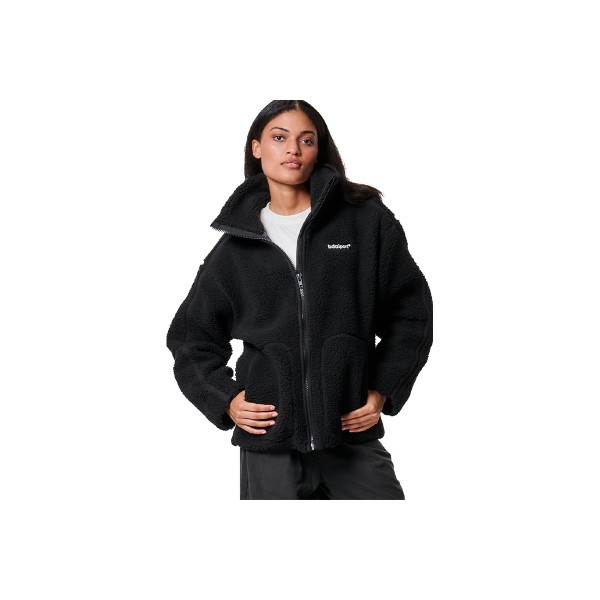 Body Action Zip Through Μπουφάν Sherpa Γυναικείο (071420 BLACK-01)