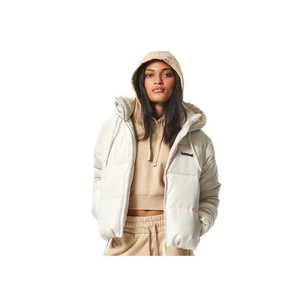 Body Action Womens Quilted Cropped Μπουφάν Puffer Γυναικείο (071428 SAND BEIGE-05C)