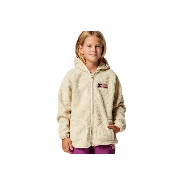 Body Action Girls Boucle Faux Ζακέτα Sherpa (072404 POWDER ECRU-05)