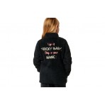 Body Action Girls Fluffy Fleece Παιδική Ζακέτα Sherpa Μαύρη