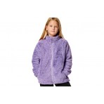 Body Action Girls Fluffy Fleece Παιδική Ζακέτα Sherpa Μωβ