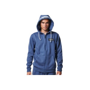 Body Action Full Zip Function Ζακέτα Βαμβακερή Ανδρική (073416 BLUE INDIGO-04B)