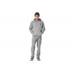 Body Action Fleece Full Zip Ανδρική Ζακέτα Με Κουκούλα Γκρι