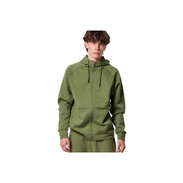 Body Action Mens Sport Gym Tech Ζακέτα Πολυεστερική Ανδρική (073420 KHAKI GREEN-07E)