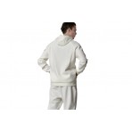 Body Action Tech Fleece Ανδρική Ζακέτα Με Κουκούλα Λευκή