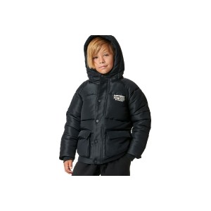 Body Action Μπουφάν Puffer (074407 BLACK-01)