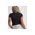 Converse Drawstring Ruched Crop Top Κοντομάνικο Γυναικείο (10027398-A02)