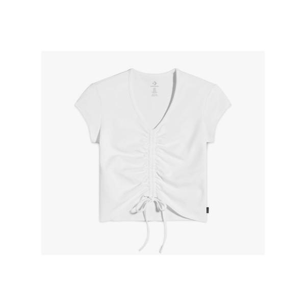 Converse Drawstring Ruched Crop Top Κοντομάνικο Γυναικείο (10027398-A03)