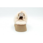 Ugg Funkette Γυναικεία Slippers Καφέ, Λευκά