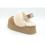 Ugg Funkette Γυναικεία Slippers Καφέ, Λευκά