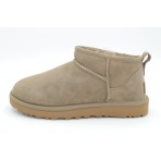 Ugg Classic Ultra Mini Γυναικεία Μποτάκια Μπεζ