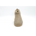 Ugg Classic Ultra Mini Γυναικεία Μποτάκια Μπεζ