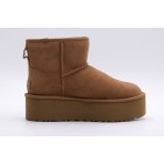 Ugg Classic Mini Platform Γυναικεία Μποτάκια Καφέ