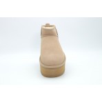 Ugg Classic Ultra Mini Platform Γυναικεία Μποτάκια Μπεζ