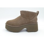 Ugg Classic Ultra Mini New Heights Γυναικεία Μποτάκια Μπεζ