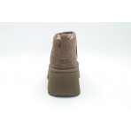 Ugg Classic Ultra Mini New Heights Γυναικεία Μποτάκια Μπεζ