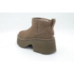 Ugg Classic Ultra Mini New Heights Γυναικεία Μποτάκια Μπεζ