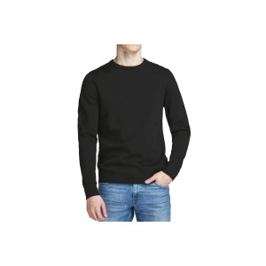 Jack And Jones Jjebasic Knit Crew Neck Noos Μπλούζα Πλεκτή (12137190 BLACK)