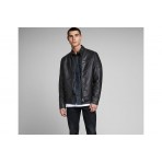 Jack And Jones Jjerocky Jacket Noos Μπουφάν Δερματίνη Ανδρικό (12147218 BLACK)