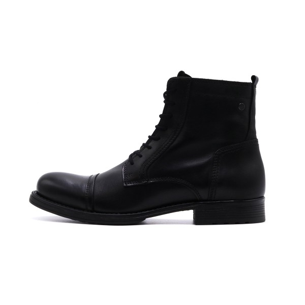 Jack And Jones Jfwrussel Leather Anthracite 19 Ln Μποτάκια Μόδας (12155999 ANTHRACITE)